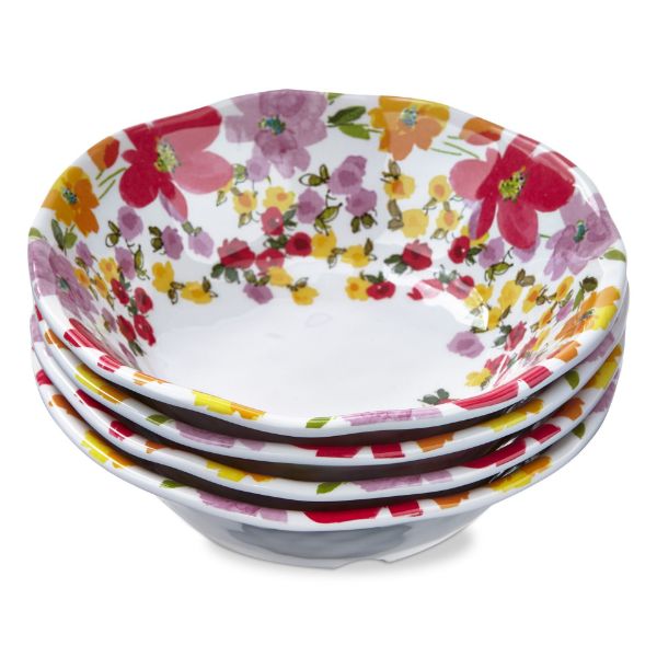 Springtime Floral Melamine Bowl - Set of 4