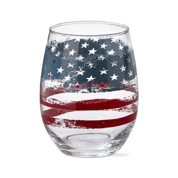 Patriotic Stemless Wine Glass