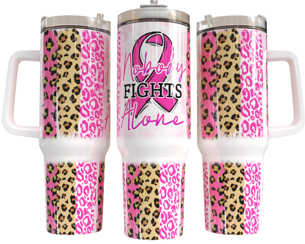 JAC Insulated Stainless Steel Tumbler (Breast Cancer Awareness) - 40 oz.