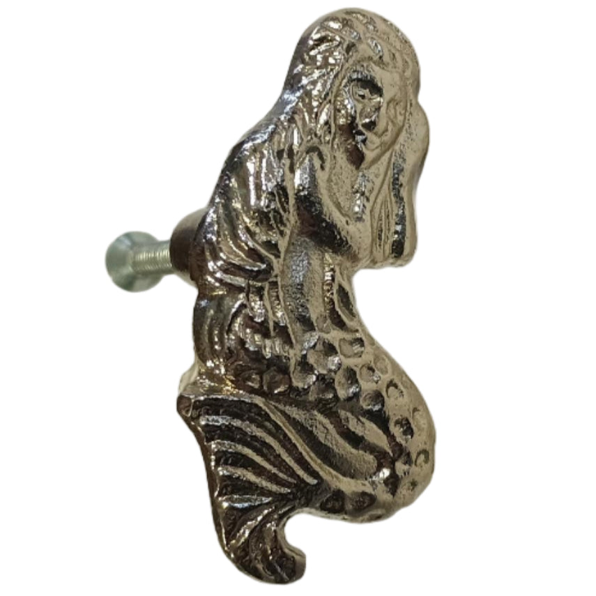 Cast Aluminum Mermaid Knob - 2"