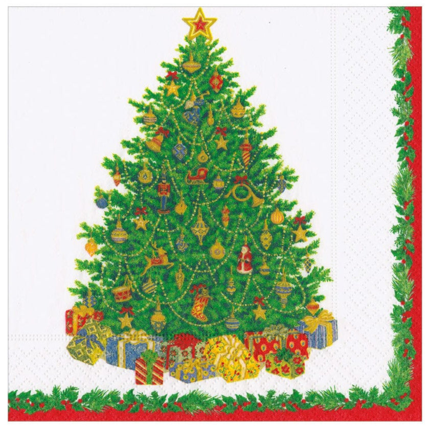 Caspari Christmas Tree Paper Napkins
