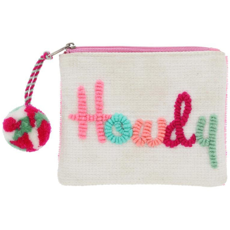 Jane Marie Cotton Zipper Coin Pouch - 4.5" x 5"