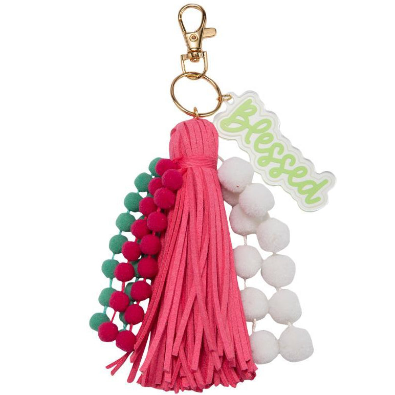 Jane Marie Pom Pom & Tassel Keychains - 5.5"