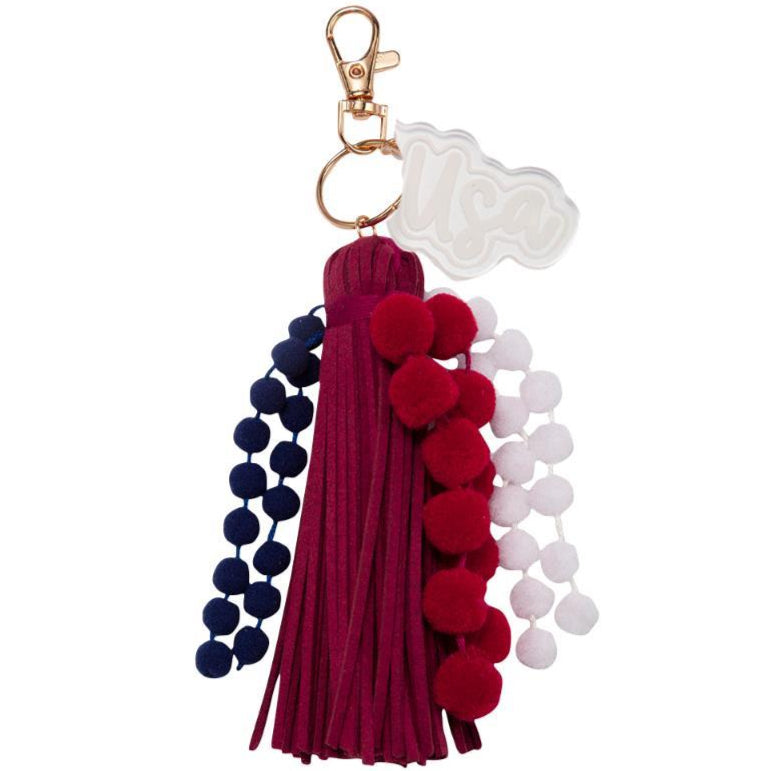 Jane Marie Pom Pom & Tassel Keychains - 5.5"