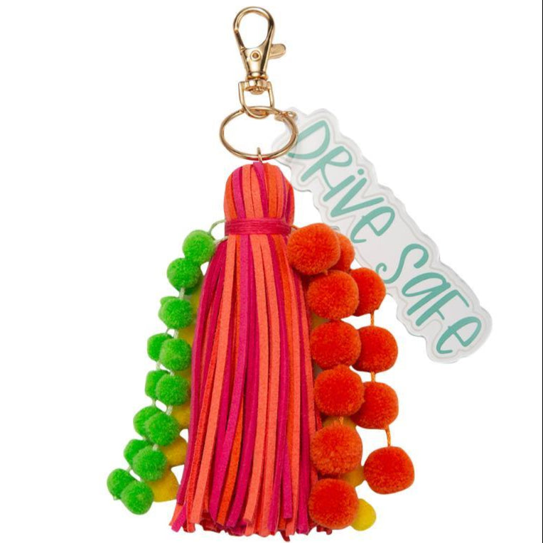 Jane Marie Pom Pom & Tassel Keychains - 5.5"