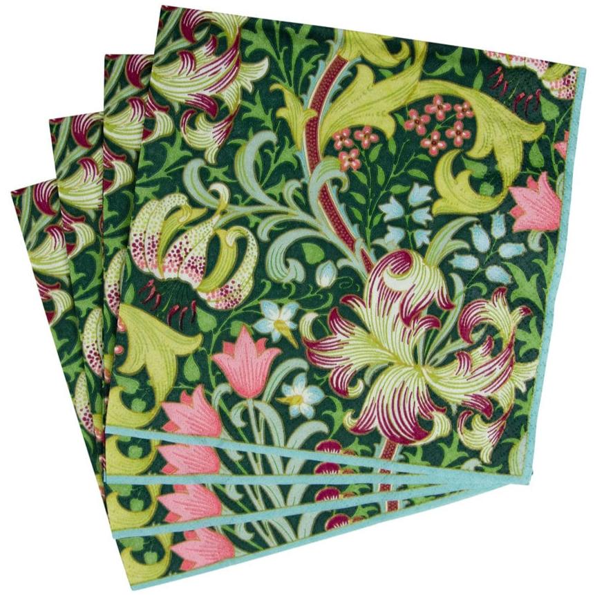 Caspari Golden Lily Paper Napkins