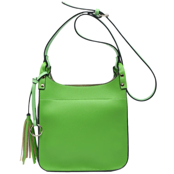 Jen & Co. Lucinda Square Tassel Vegan Leather Crossbody Bag