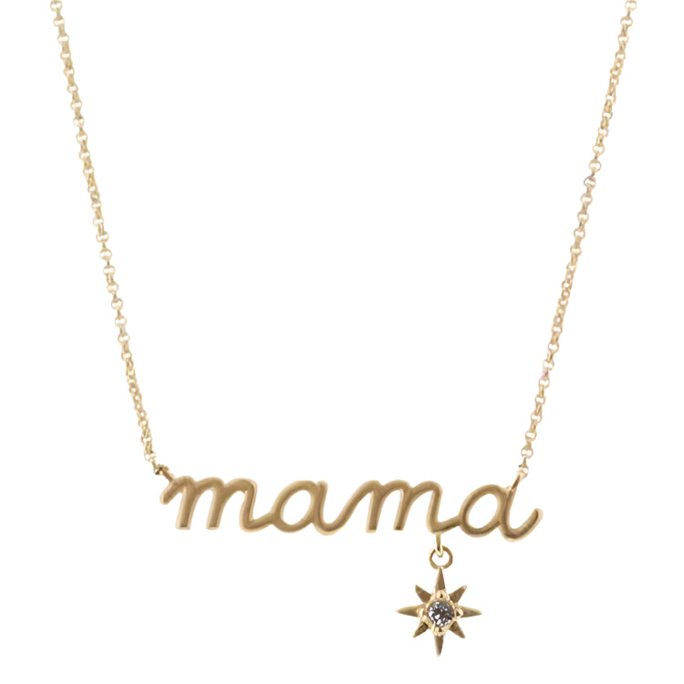 Jane Marie Gold "Mama" Starburst Necklace
