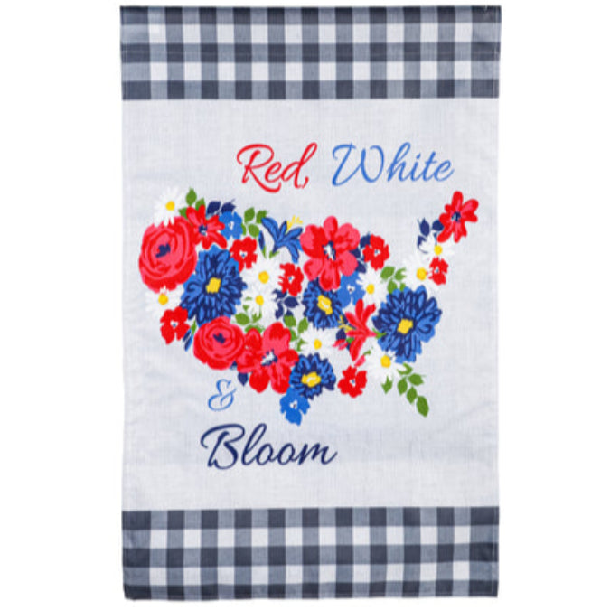 Evergreen Patriotic Themed House Flags - 28" x 44"