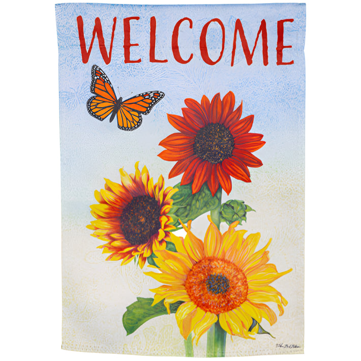Evergreen "Welcome" Themed Garden Flags - 12.5" x 18"