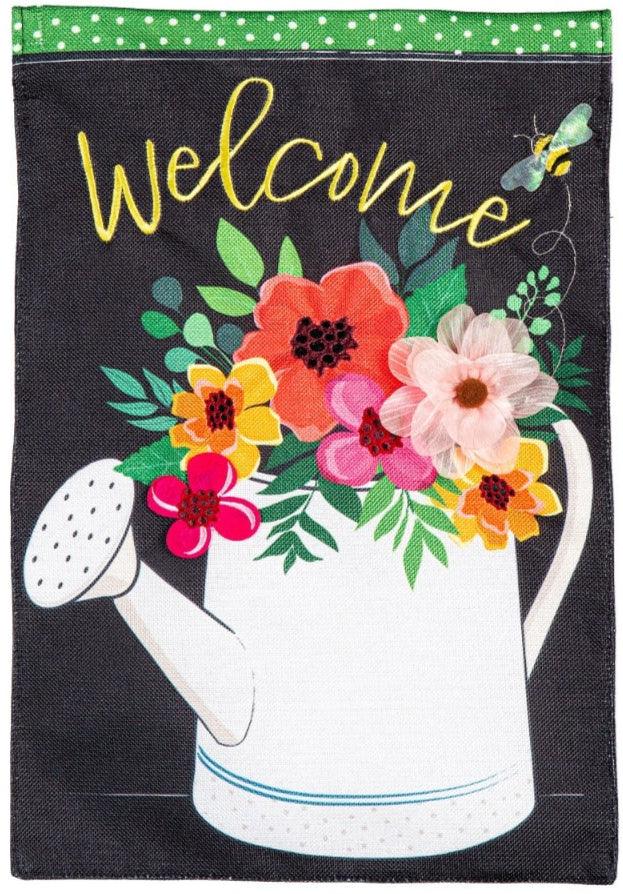 Evergreen "Welcome" Themed Garden Flags - 12.5" x 18"
