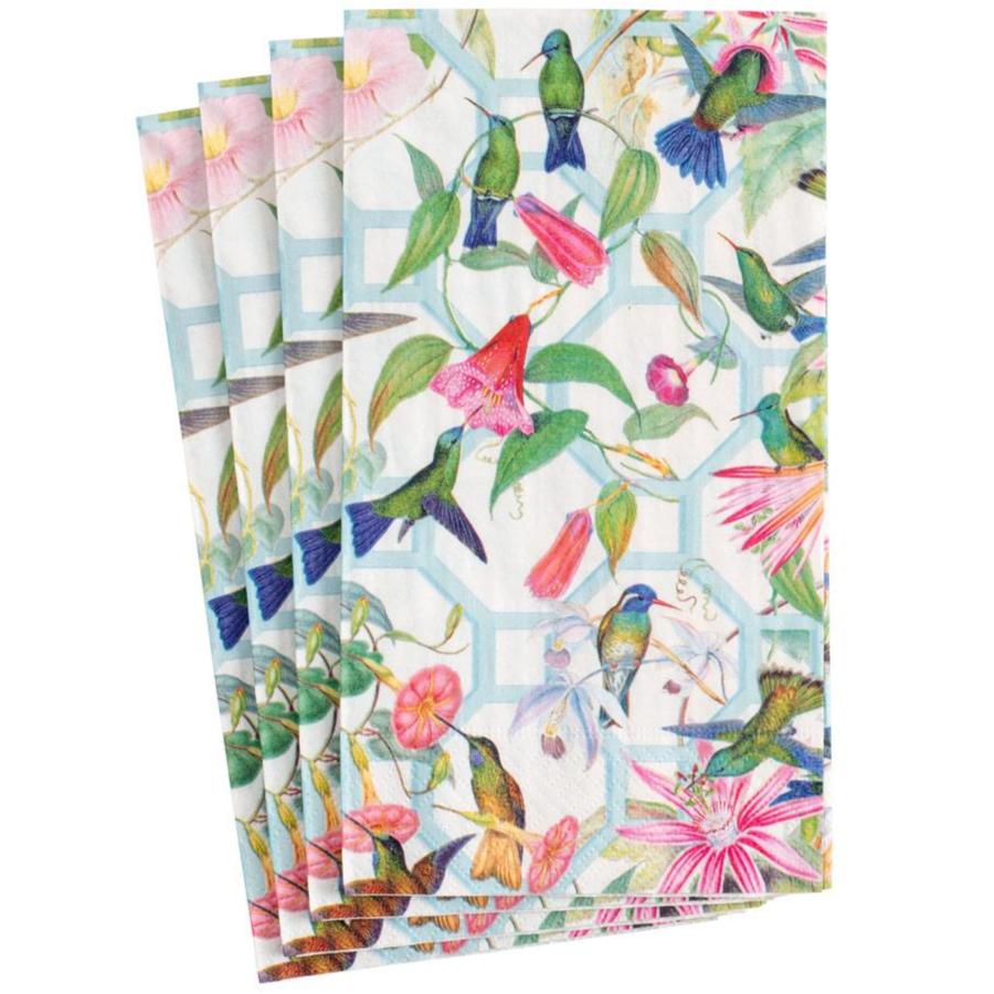 Caspari Hummingbird Trellis Paper Napkins