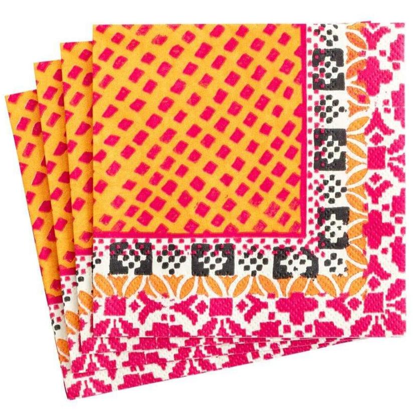 Caspari Frida Paper Napkins (Black & White)