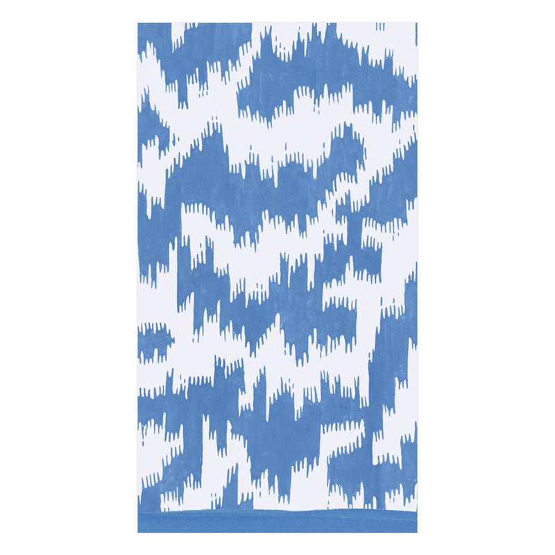 Modern Moiré Paper Napkins in Blue