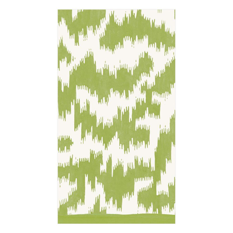 Modern Moiré Paper Napkins in Green