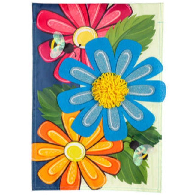 Evergreen Floral Themed House Flags - 28" x 44"