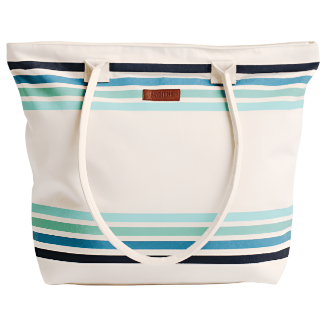 Sand Cloud Cotton Canvas Beach Tote - 16" x 20"