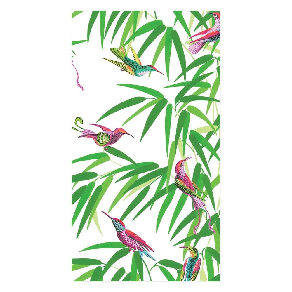 Caspari Birds in Paradise (White) Paper Napkins