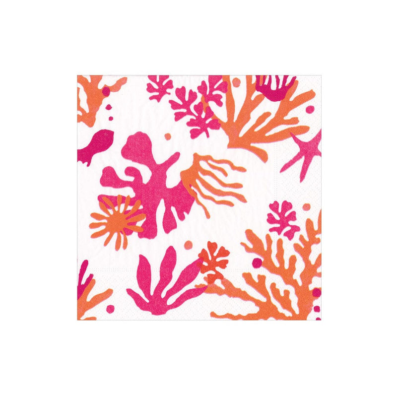 Matisse Paper Napkins in Coral & Orange