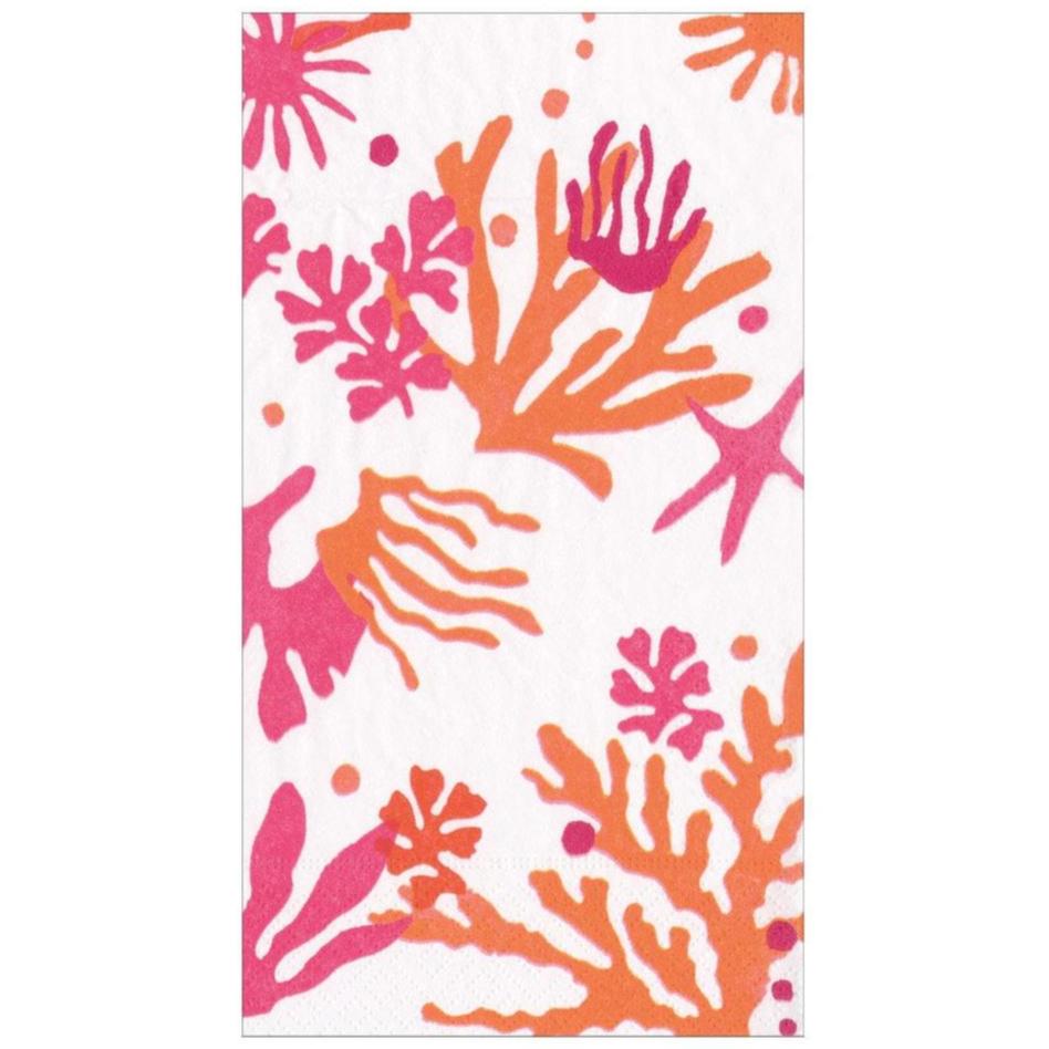 Caspari Matisse Coral Paper Napkins