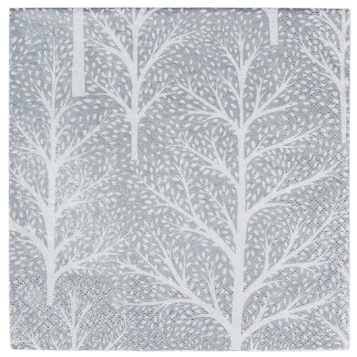 Caspari Winter Trees Paper Napkins