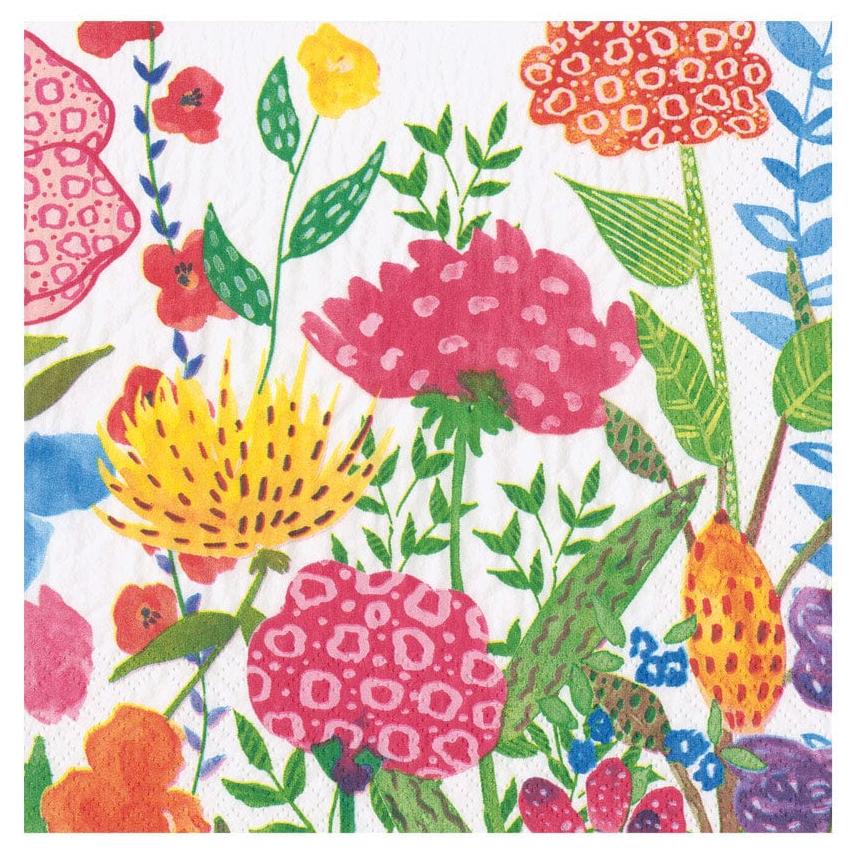 Caspari Cottage Floral Paper Napkins