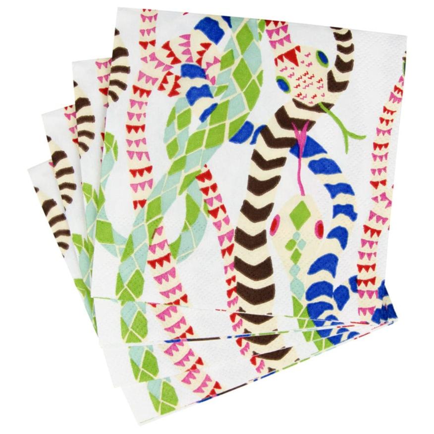 Caspari Serpentine Paper Cocktail Napkins