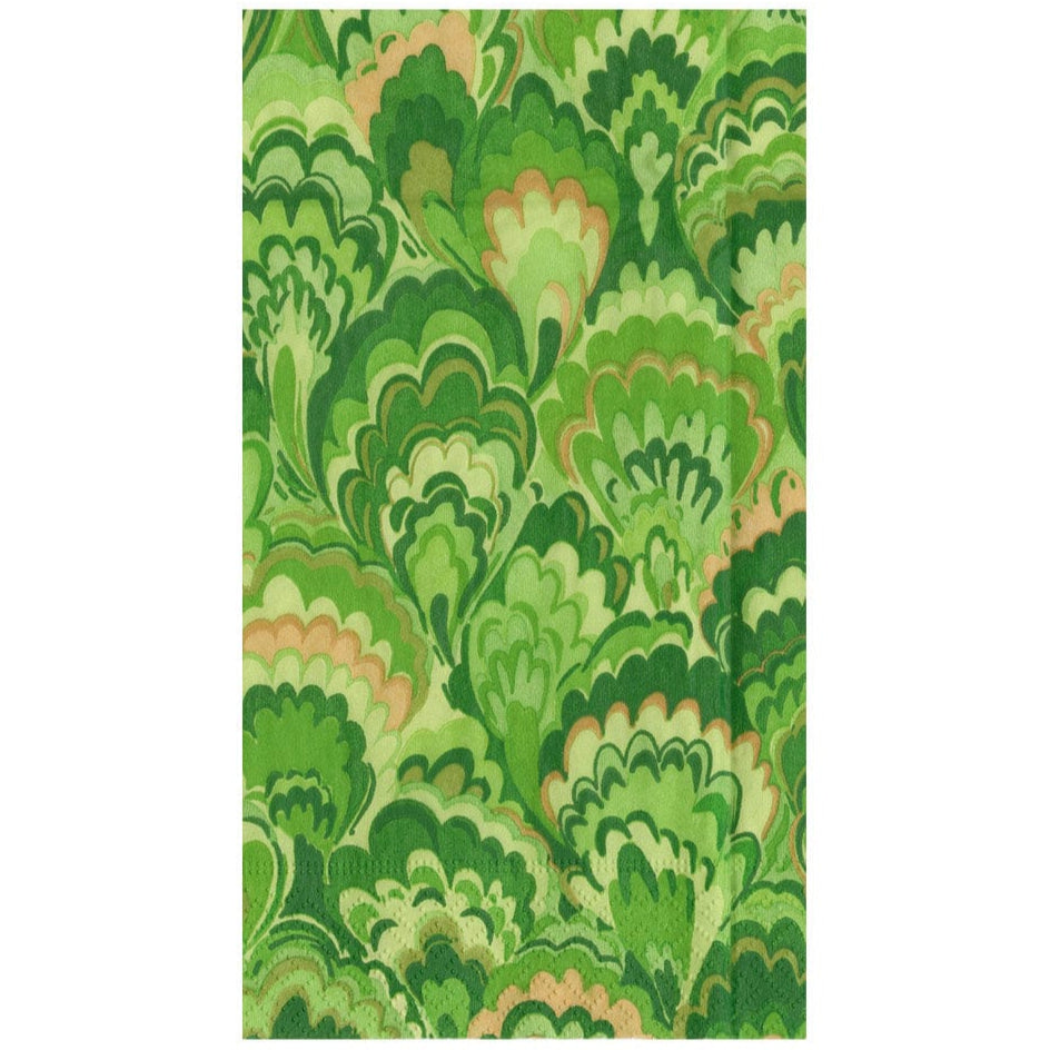 Caspari Marbled Ceramica Green Paper Napkins