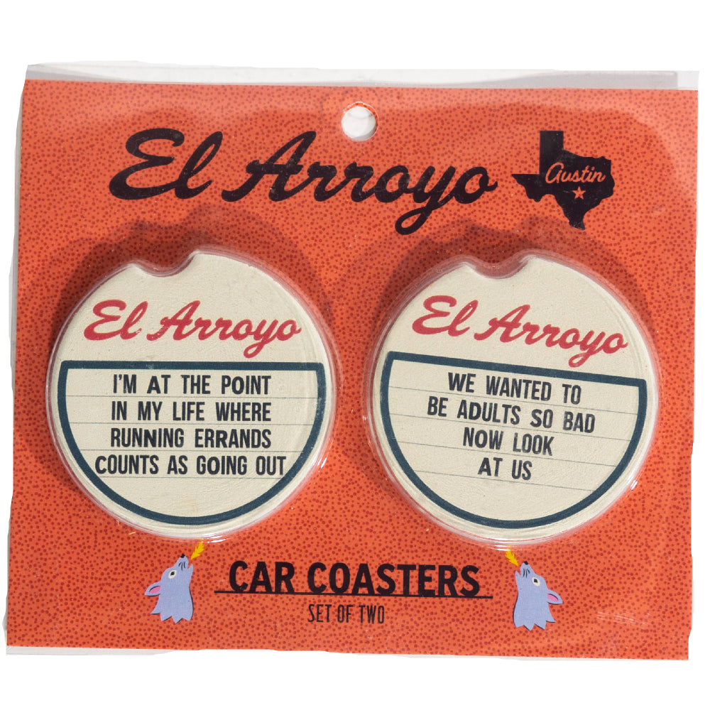 El Arroyo Ceramic Car Coasters - 2 pc.
