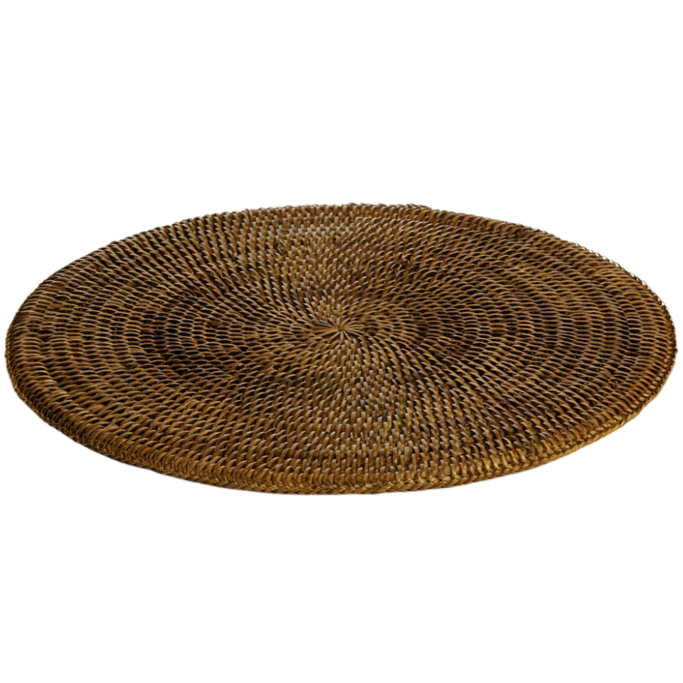Napa Burma Rattan Round Placemat - 15"