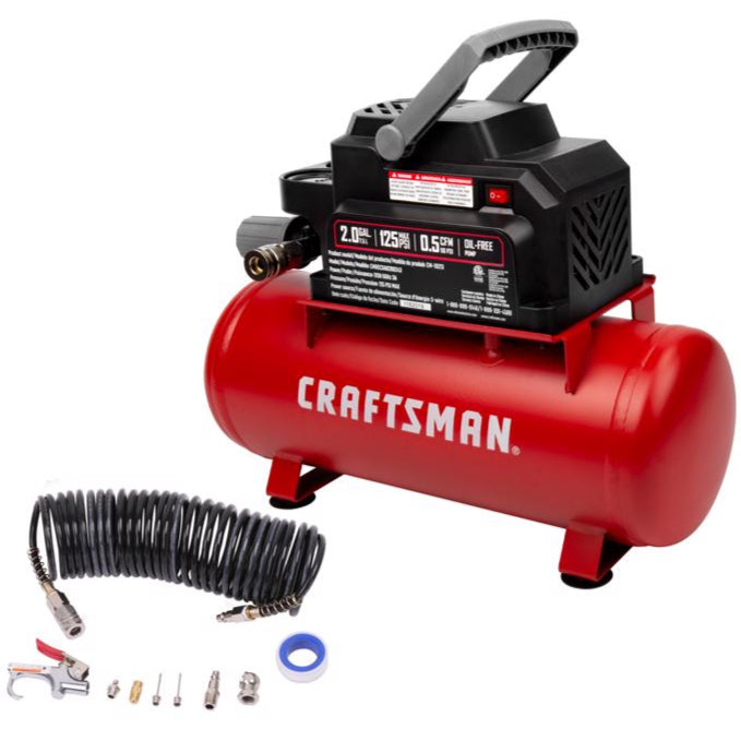 Craftsman 2-Gallon Horizontal Portable Air Compressor (125 PSI)