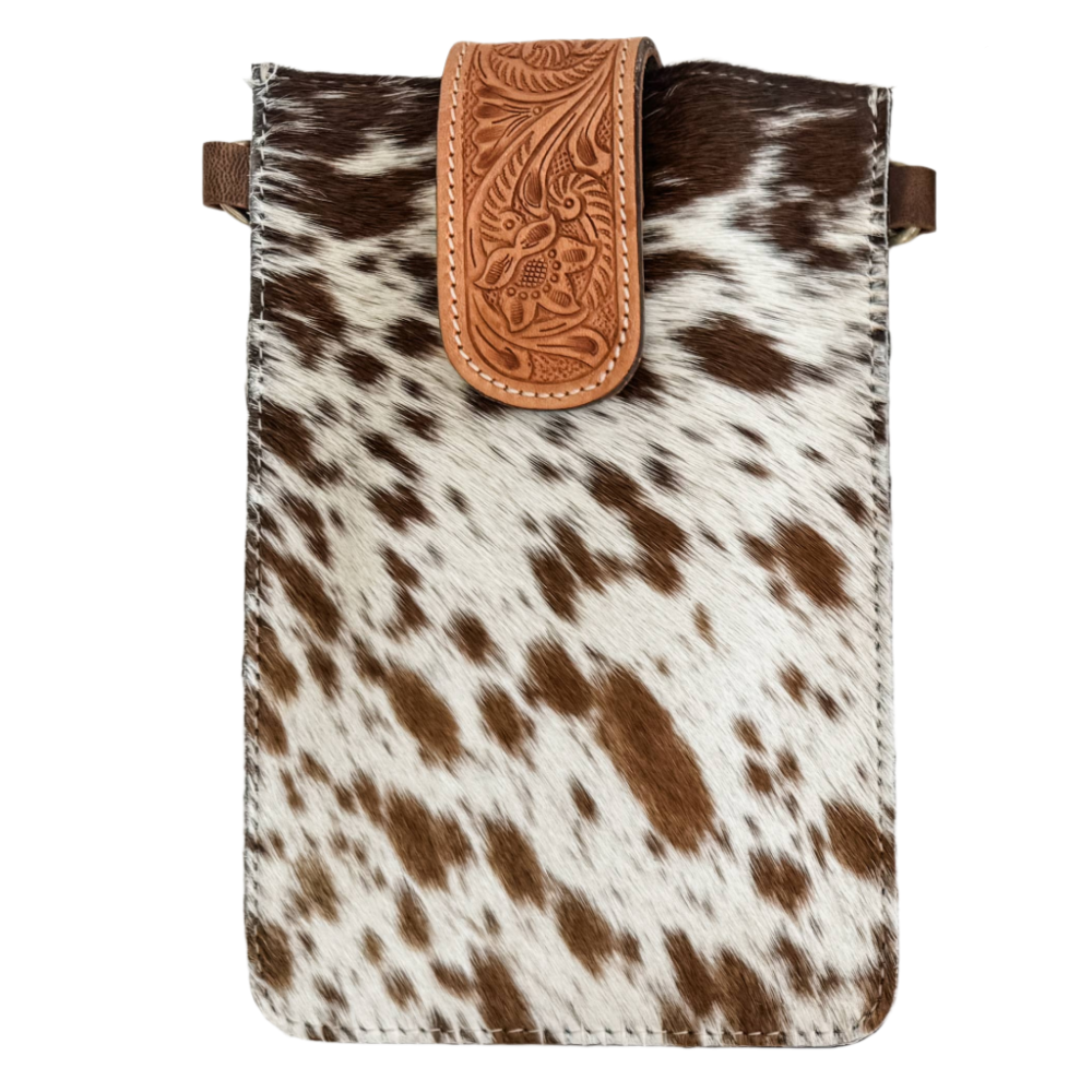 Boho Ranch Haydee Crossbody Cowhide Phone Bag