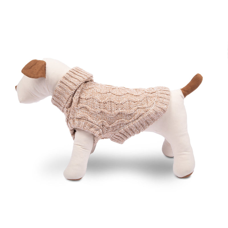 Cuddly Cable Dog Sweater