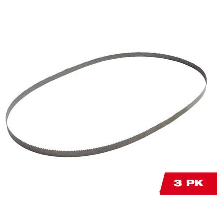 Milwaukee 14 TPI Bi-Metal Compact Band Saw Blade - 35.4" x 0.5" - 3 pc.