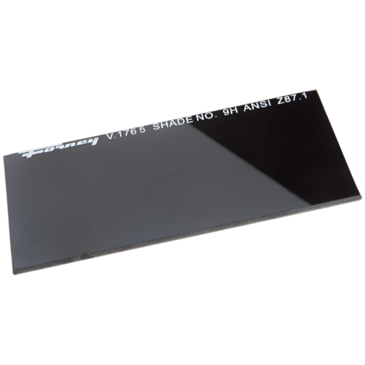 Forney Replacement Welding Helmet Glass Lens, 9H Black - 2" x 4.3"