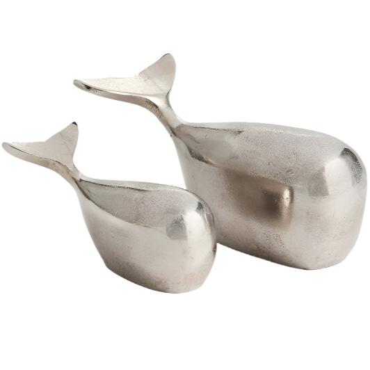 Napa Metallic Moby Whale Sculptures