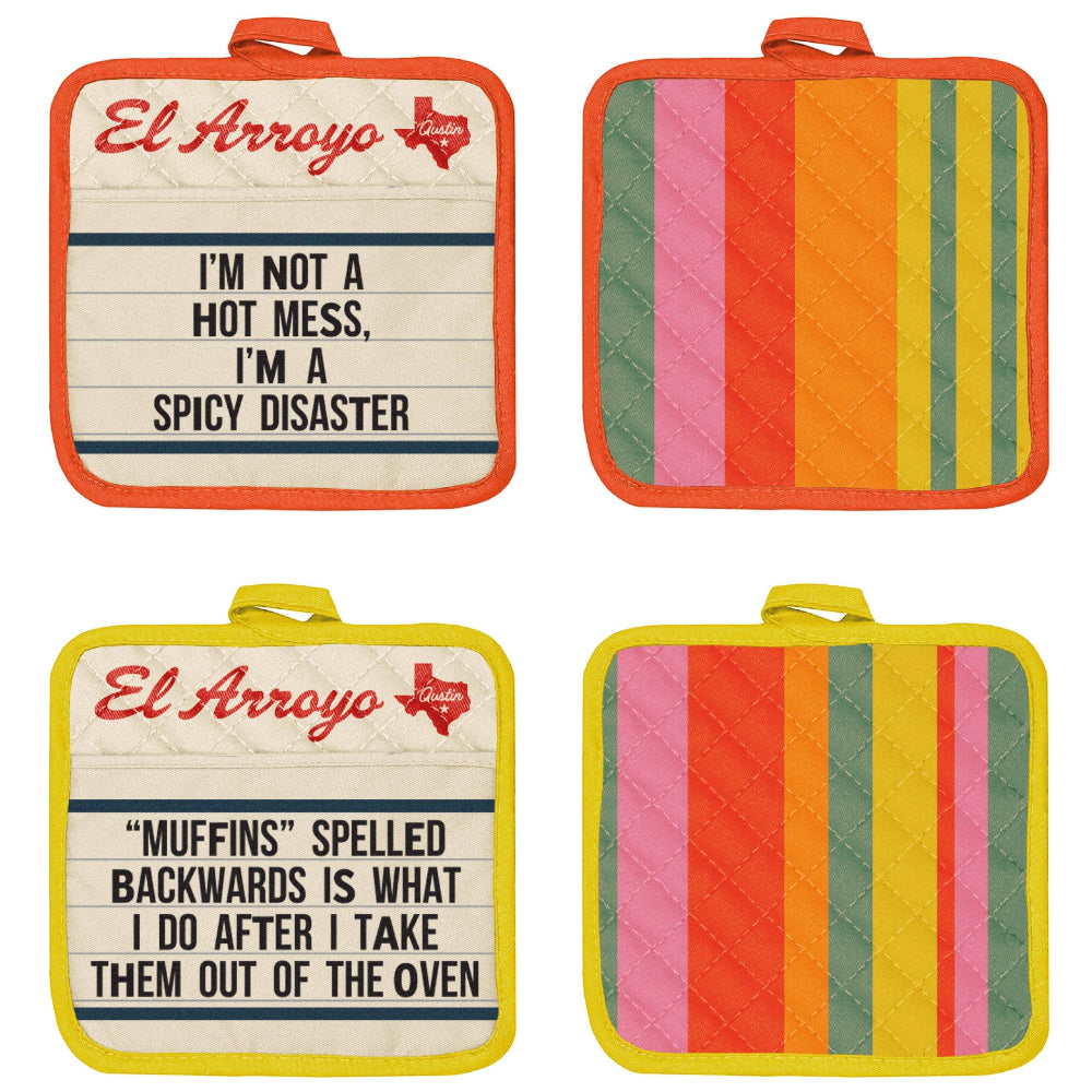 El Arroyo Cotton Pot Holders - 2 pc.