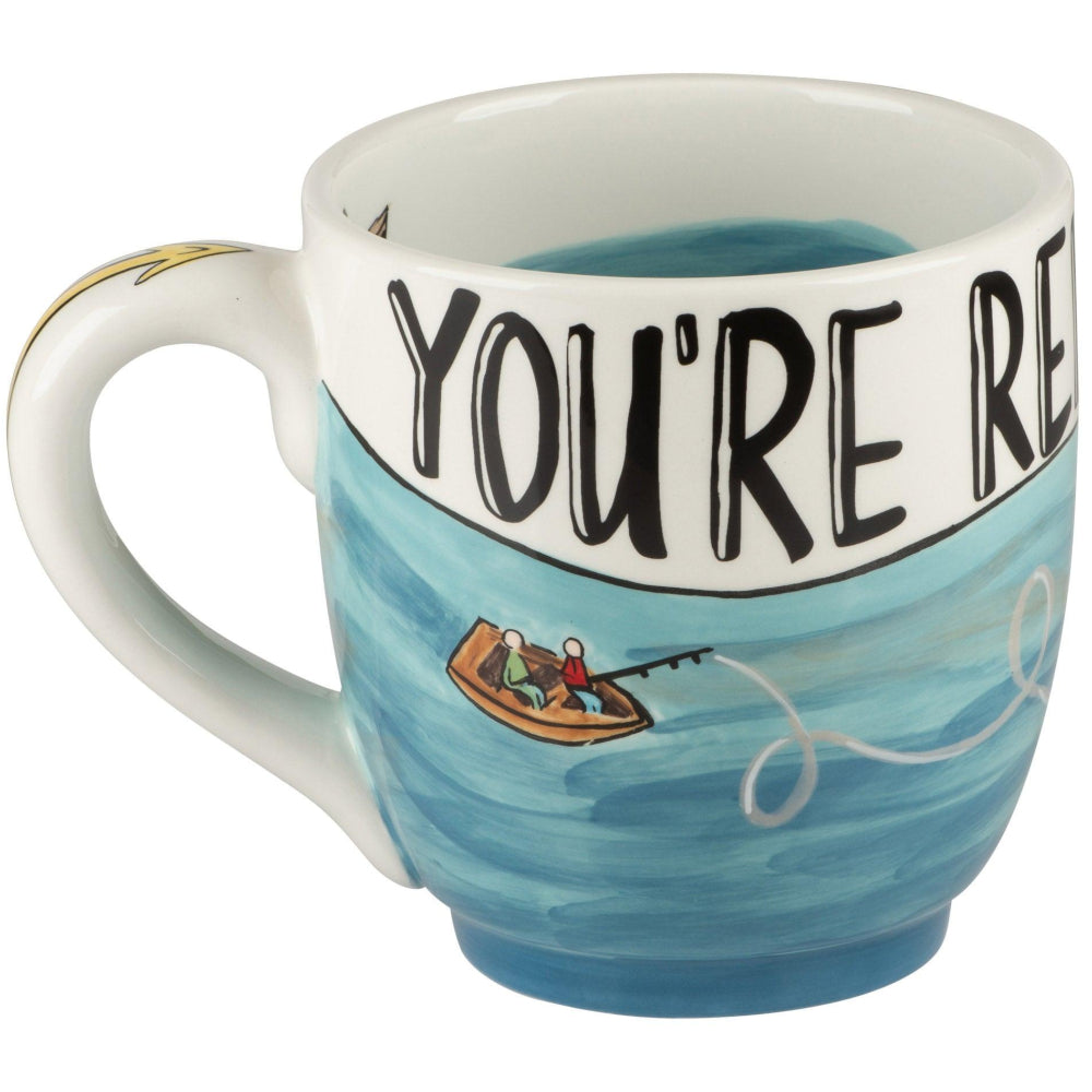 Glory Haus Ceramic "You're Reel Great" Fishing Mug - 16 oz.