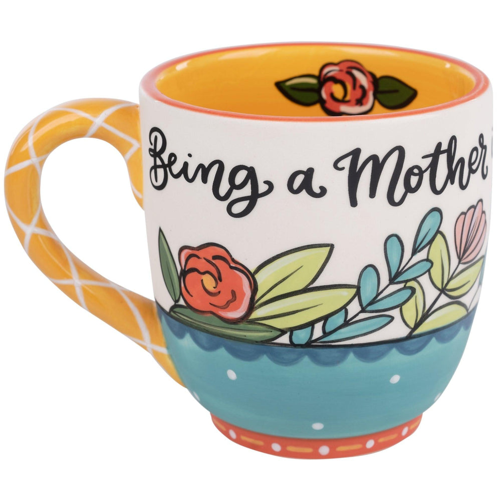 Glory Haus Ceramic "A Mom is a Holy Privilege" Mug - 16 oz.