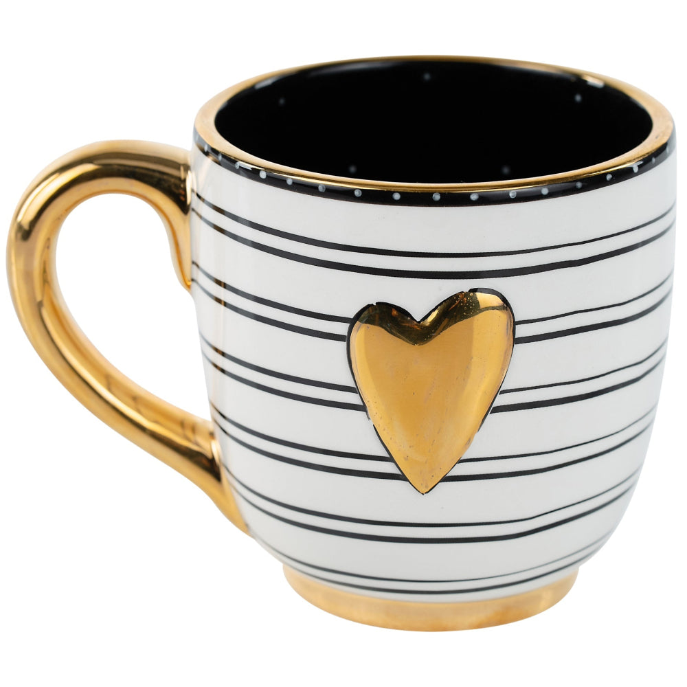 Glory Haus Ceramic "I Love You Mom" Heart Mug - 16 oz.