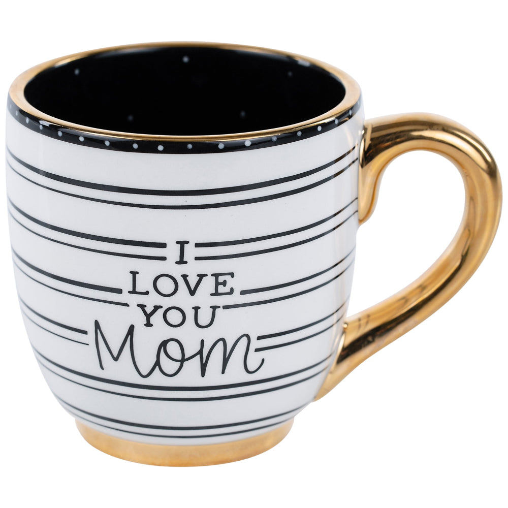 Glory Haus Ceramic "I Love You Mom" Heart Mug - 16 oz.