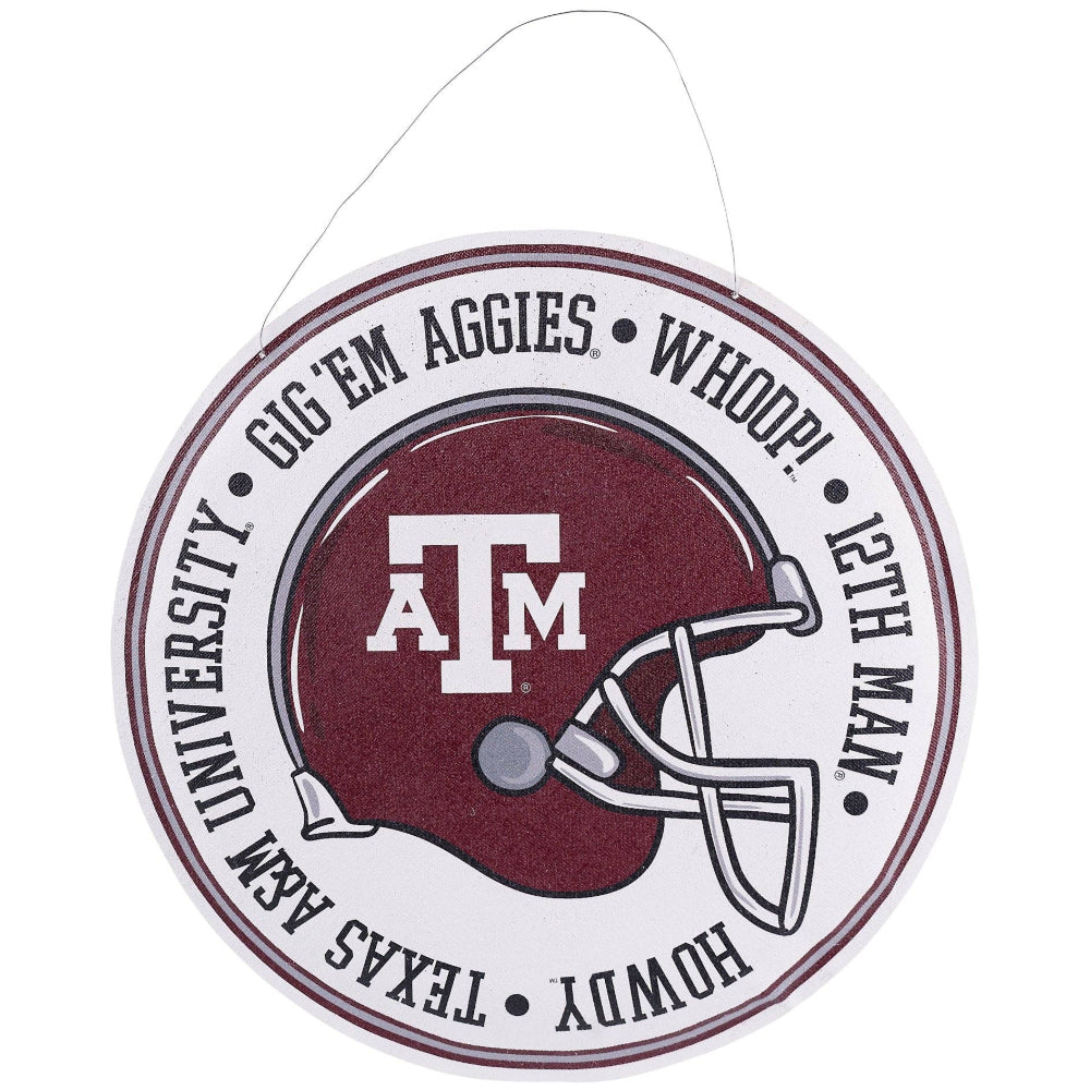 Glory Haus Texas Collegiate Helmet & Wreath Reversible Burlees - 22"