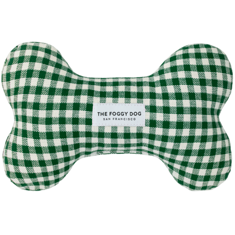 Foggy Dog Cotton Canvas Bone Squeak Toys