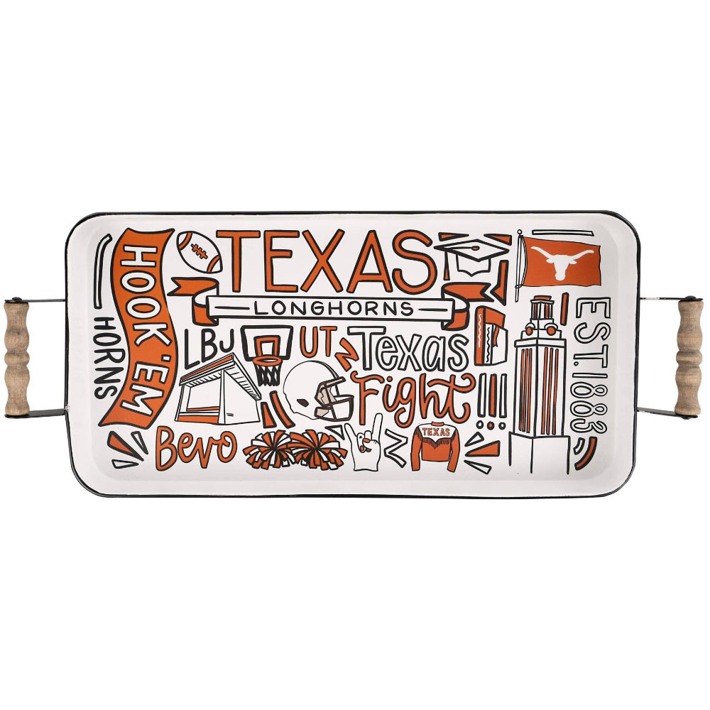 Glory Haus Texas Collegiate Enamel Trays - 16" x 20"