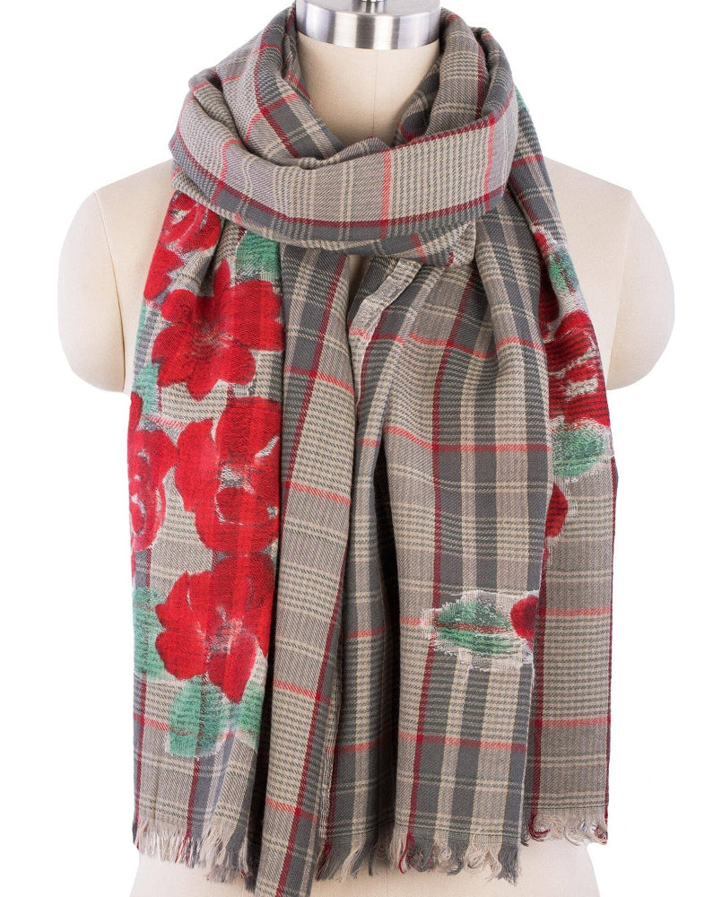 Saachi Cotton Fringed Light Scarves - 39" x 71"