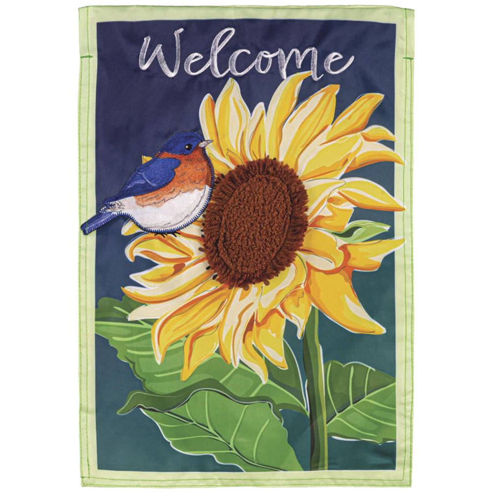 Evergreen "Welcome" Themed House Flags - 28" x 44"