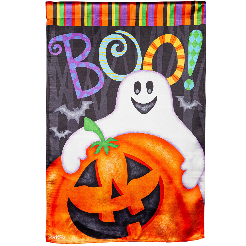 Evergreen Halloween Friends House Flag - 28" x 44"