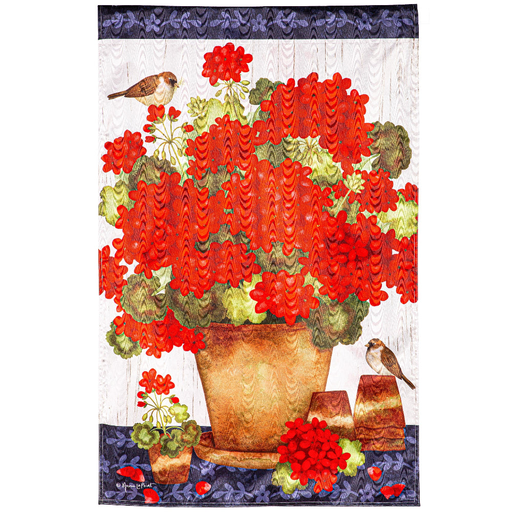 Evergreen Floral Themed House Flags - 28" x 44"