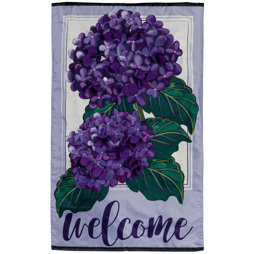 Evergreen "Welcome" Themed House Flags - 28" x 44"