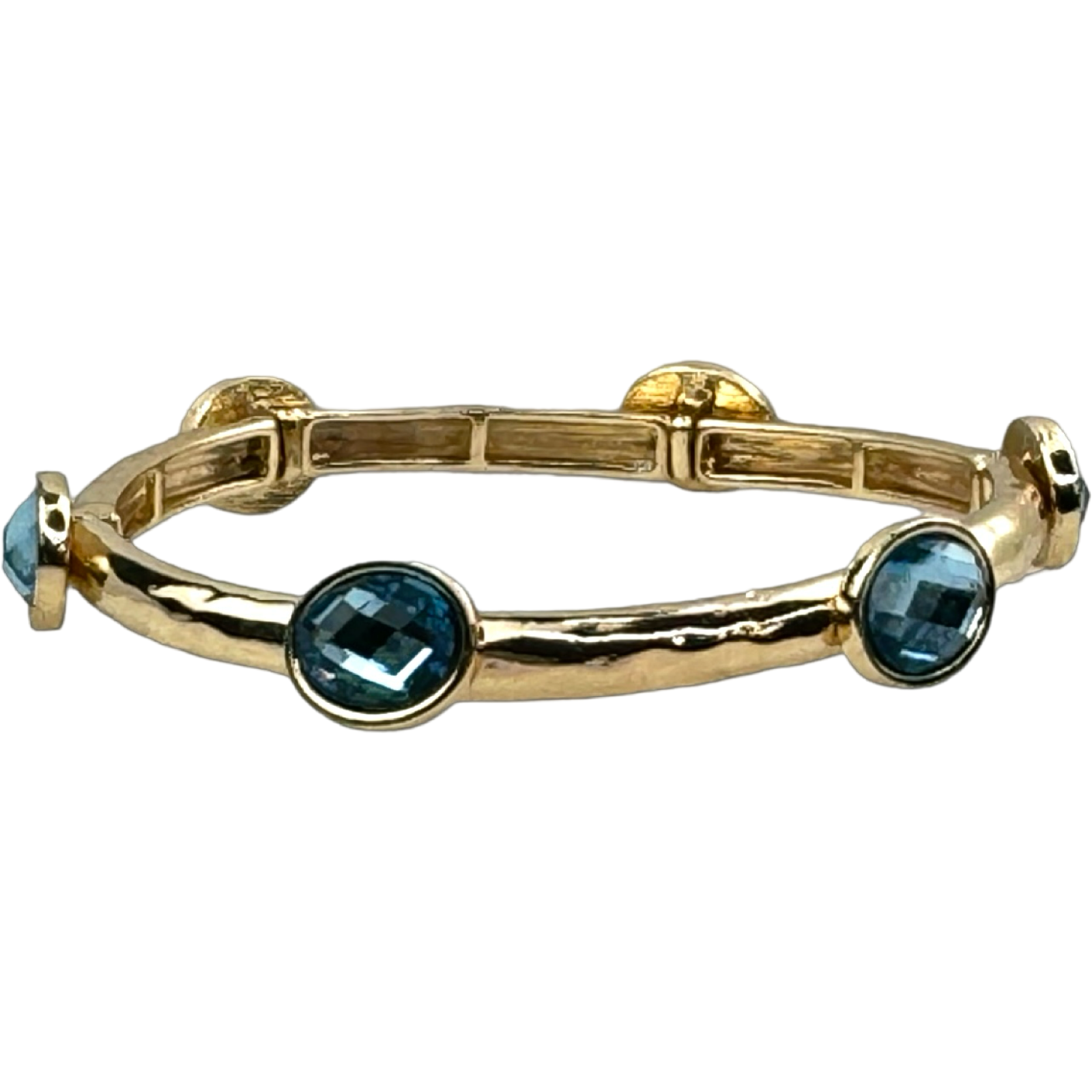 Posh Jewelry Co. Faceted Crystal Oval Bracelet
